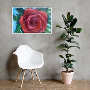 Romantic Rose Framed Print